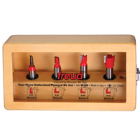 Freud 4 Piece Undersized Plywood Bit Set